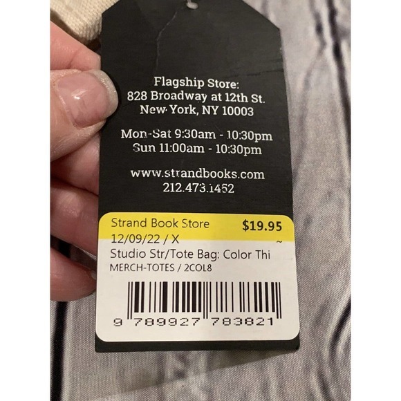 Strand Book‎ Store NY Tote!-18 Miles Of Books! NEW WITH TAGS METRO TAXI LIBERTY - Picture 7 of 14